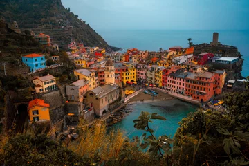 Foto auf Alu-Dibond View of the village of Vernazza, La Spezia. Cinque Terre, Italy. © Stefan