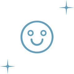 Obraz premium Smile Emoticon Vector Icon