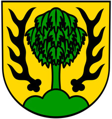 Coat of arms of the city of Asperg. Germany