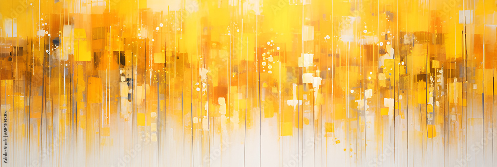 Wall mural abstract yellow background | generative ai
