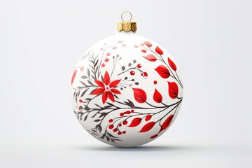 Mockup Of Christmas Round Ornament