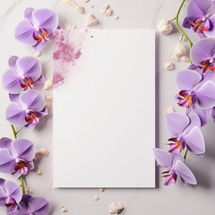 background with orchid