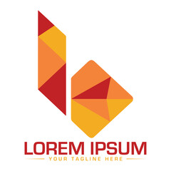 Obraz premium B Logo Design Unique and Modern Logo Design