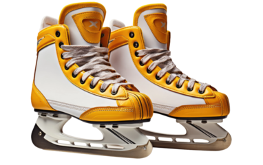 A Realistic Image Showcase of Ice Hockey Skates on White or PNG Transparent Background