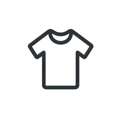 A vector icon of a t-shirt