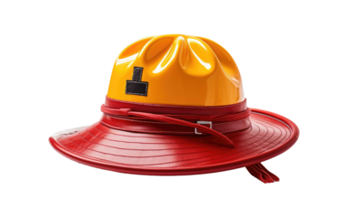 A Realistic Image Showcase of a Lifeguard Hat on White or PNG Transparent Background