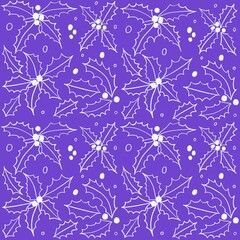 Decorative Christmas seamless pattern 