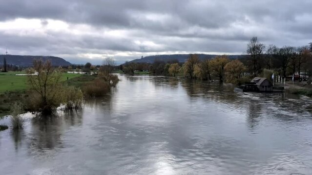 Weser Minden Hochwasser November 2023
