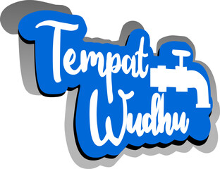 Indonesian version of the calligraphy text 