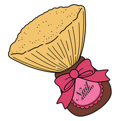 The illustration of a brush