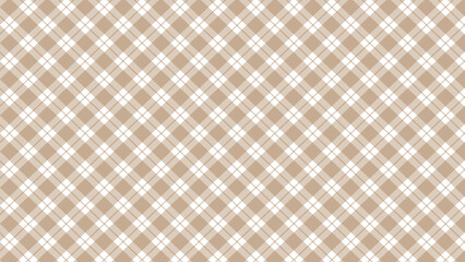 Diagonal print brown plaid background