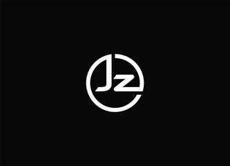 Creative Letters JZ Logo Design Vector Template