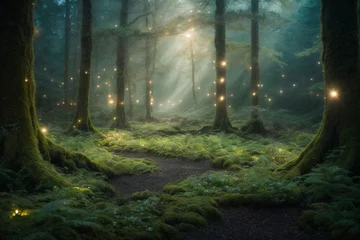  mystical forest - dreamland landscape,  generative ai © spotlightstudio