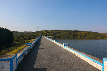 Small irrigation Nagavathi dam in Tamilnadu
