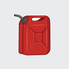 Jerrycan canister container for fuel. vector illustration