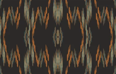 Badkamer foto achterwand Boho Ethnic abstract ikat art. Aztec ornament print. geometric ethnic pattern seamless  color oriental.  Design for background ,curtain, carpet, wallpaper, clothing, wrapping, Batik, vector illustration.