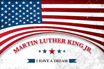Martin Luther King Day grunge vintage old texture background