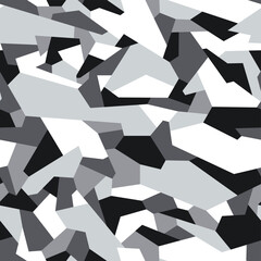 Camouflage geometric seamless pattern. Abstract modern endless military texture for fabric and fashion textile print. Vector background. © Алексей Панков