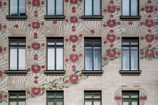 Majolika-Haus at 40 Linke Wienzeile a famous building representing secession designed by Otto Wagner