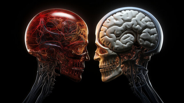 Human Brain Anatomy, The Left Side AI Brain Right Side Human