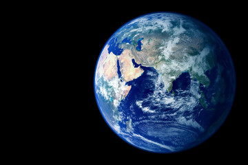 Planet Earth on a dark background. Elements of this image furnishing NASA.