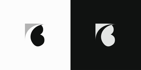 Abstract letter B illustration logo vector