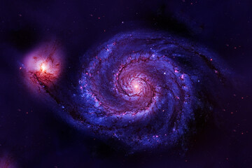 Galaxy in deep space. Elements of this image furnished by NASA