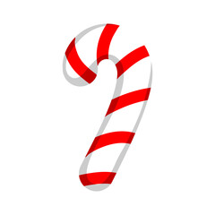 Fototapeta premium Cartoon cute Christmas candy cane
