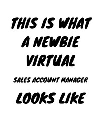 Obraz premium Newbie virtual sales account manager