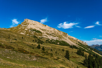 Autumn mountain tour on the Hoher Ifen in the Kleinwalsertal Allgau Alps