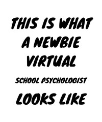 Obraz premium Newbie virtual school psychologist