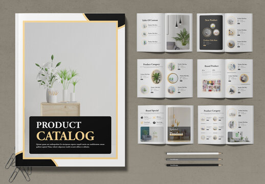 Digital Product Catalog Layout