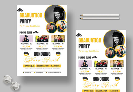 Happy Graduation Flyer Template