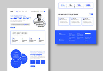 Web Landing Page Template Design