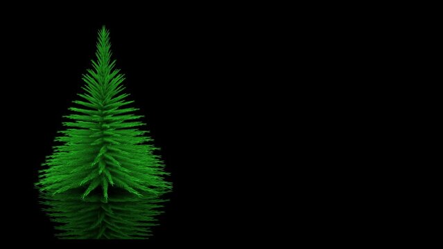Filmato. Illustrazione 3D. Anno nuovo 2024. Capodanno 2024 decorazione natalizia che annuncia il nuovo anno. Il 2024 sostituisce il 2023..