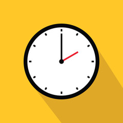 Clock time icon 02 symbol isolated on white background design.