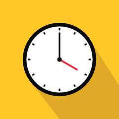 Clock time icon 04 symbol isolated on white background design.