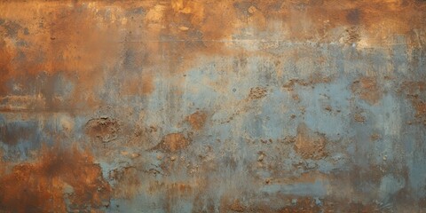 Vintage old retro antique metal material texture surface grunge damaged in copper