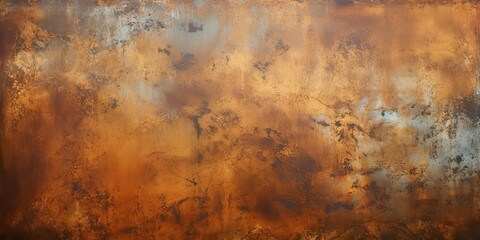 Obraz premium Vintage old retro antique metal material texture surface grunge damaged in copper