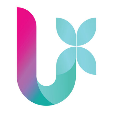 J letter smart gradient logo. J Flower smart logo. abstract logo design. logo for company business. 