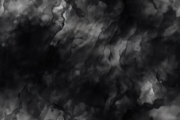 Black and dark gray watercolor seamless pattern for background. Generative AI