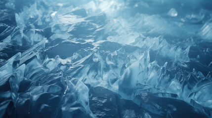 Close-up of south glacier melting. Creative concept of global warming. Huge ice block melting, earth protection, ozone layer violation. - obrazy, fototapety, plakaty