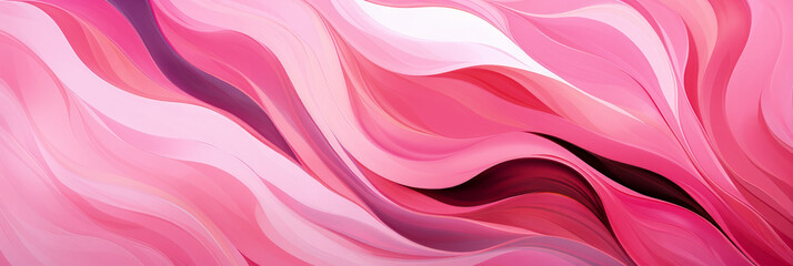 Obraz premium Feminine pink brushstroke pattern for awareness events and women's celebrations 