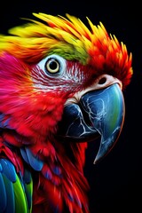 Experience Vivid Hues: A Photographic Journey Into the World of Rainbow Parrots Generative AI