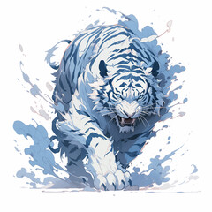 Traditional Chinese zodiac illustrations,created with Generative AI tecnology.