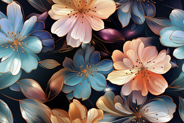 Obraz premium Floral Background Floral Wallpaper Floral Image Flower Background Flower Image Flower Wallpaper Illustration 