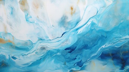 Unveiling Mystery: The Intricate Dance of Blue Water in Abstract Art 3 Generative AI