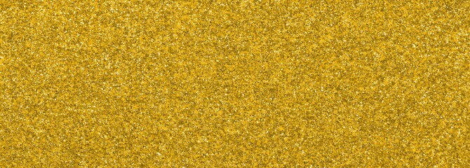 YELLOW GLITTER sparkling background with bright reflections and many small lights