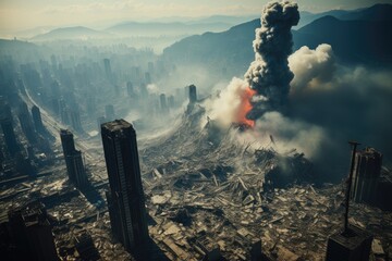 Haunting aftermath of a devastating earthquake