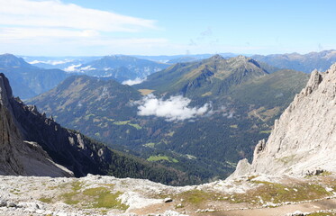 Fototapeta na wymiar Breathtaking view of the mountains of the European ALPS of the D